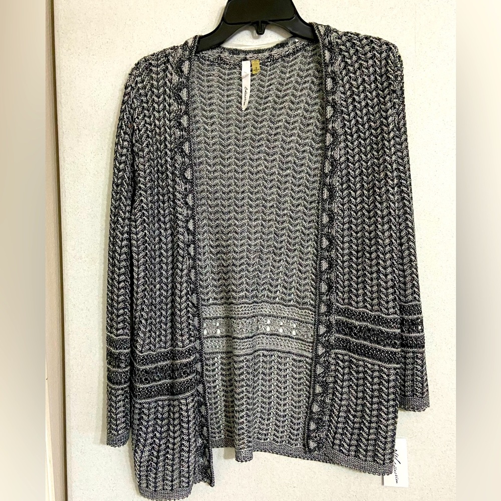 NWT NY Collection SZ S Grey Sweater